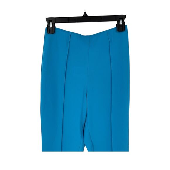 Cinq a Sept pants Brianne pintuck crepe blue size 2 - Picture 3 of 7